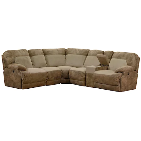 Standard Lift Corner Sectional with Right Side Cupholder Console